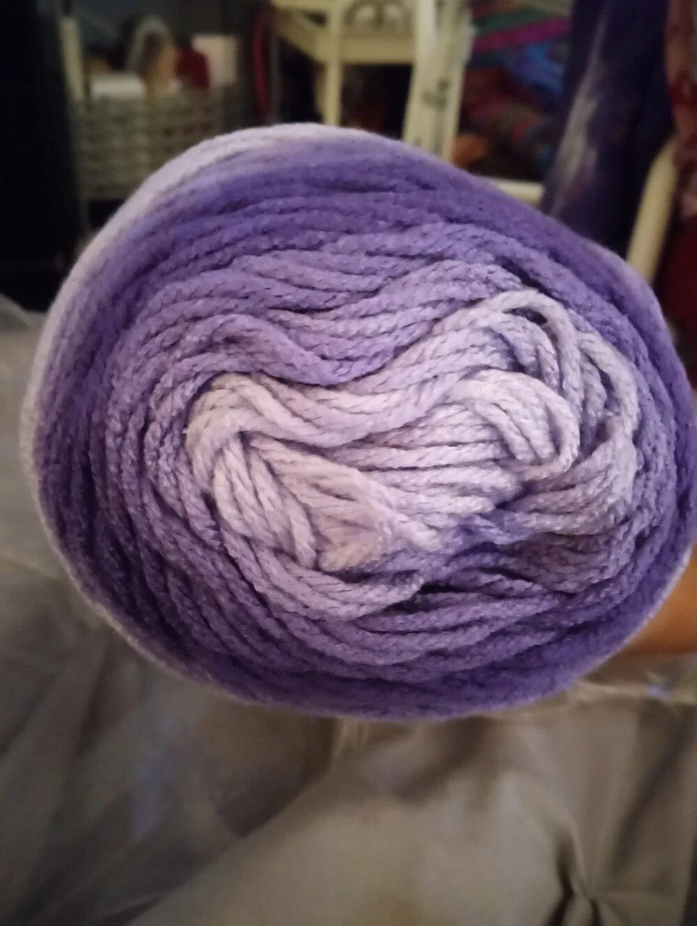 RED HEART Super Saver Ombre Yarn - Purple 10oz